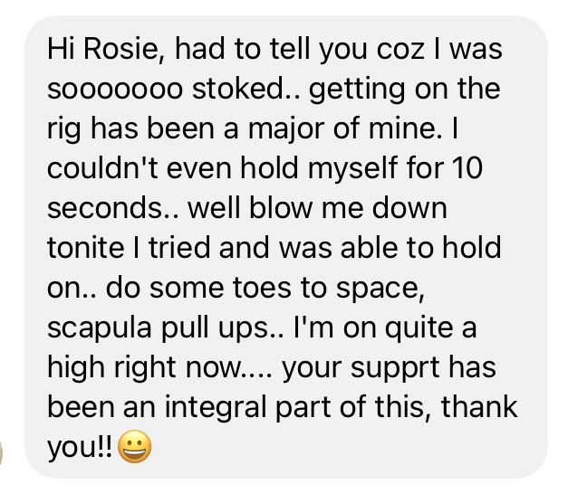Screenshot of client feedback, 2 of 11