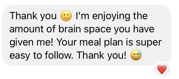 Screenshot of client feedback, 10 of 11